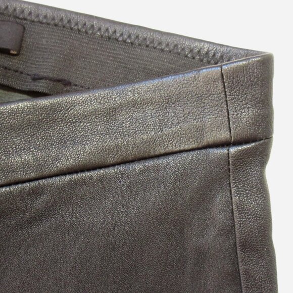 NWT J Brand Edita Leather Leggings in Black Stretch Pull-on Pants XS $948 - Picture 5 of 10